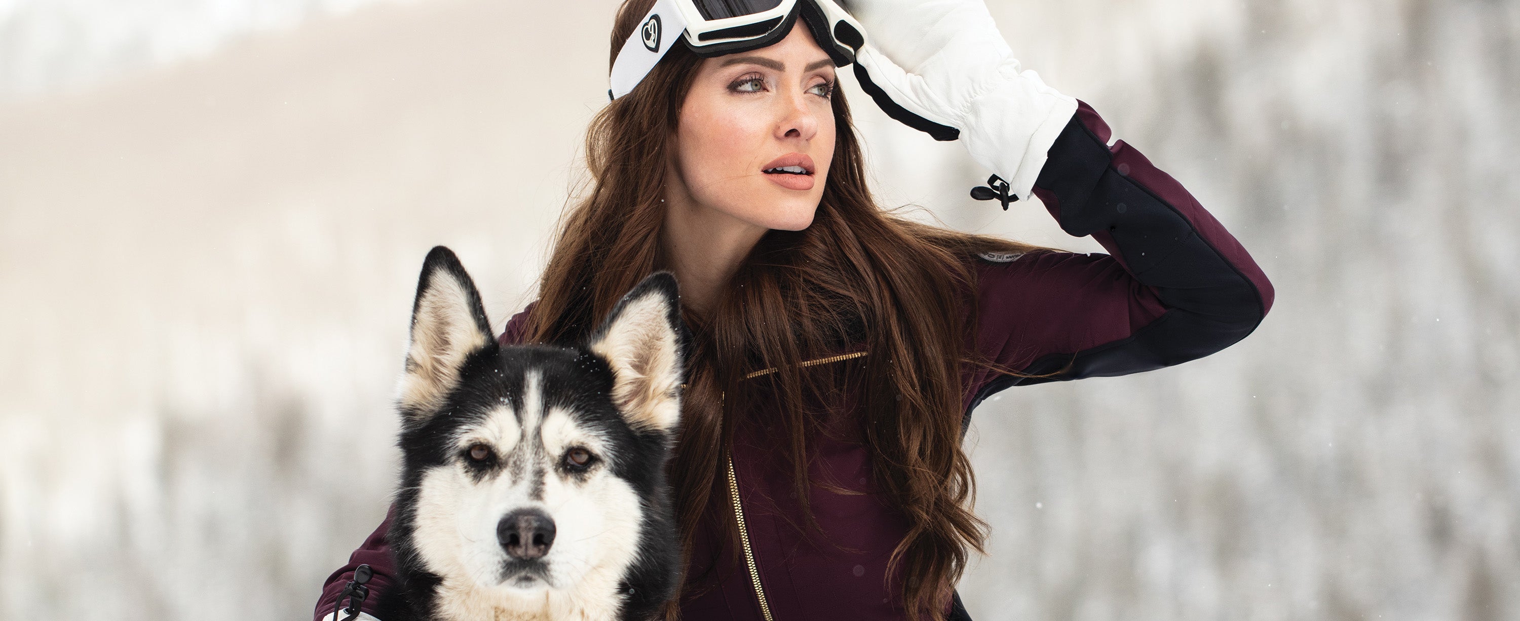 Buy Women Winter Onesies Ski Suit Fur Collar coat Ski Jumpsuit Snowsuit, Z- black, Small at
