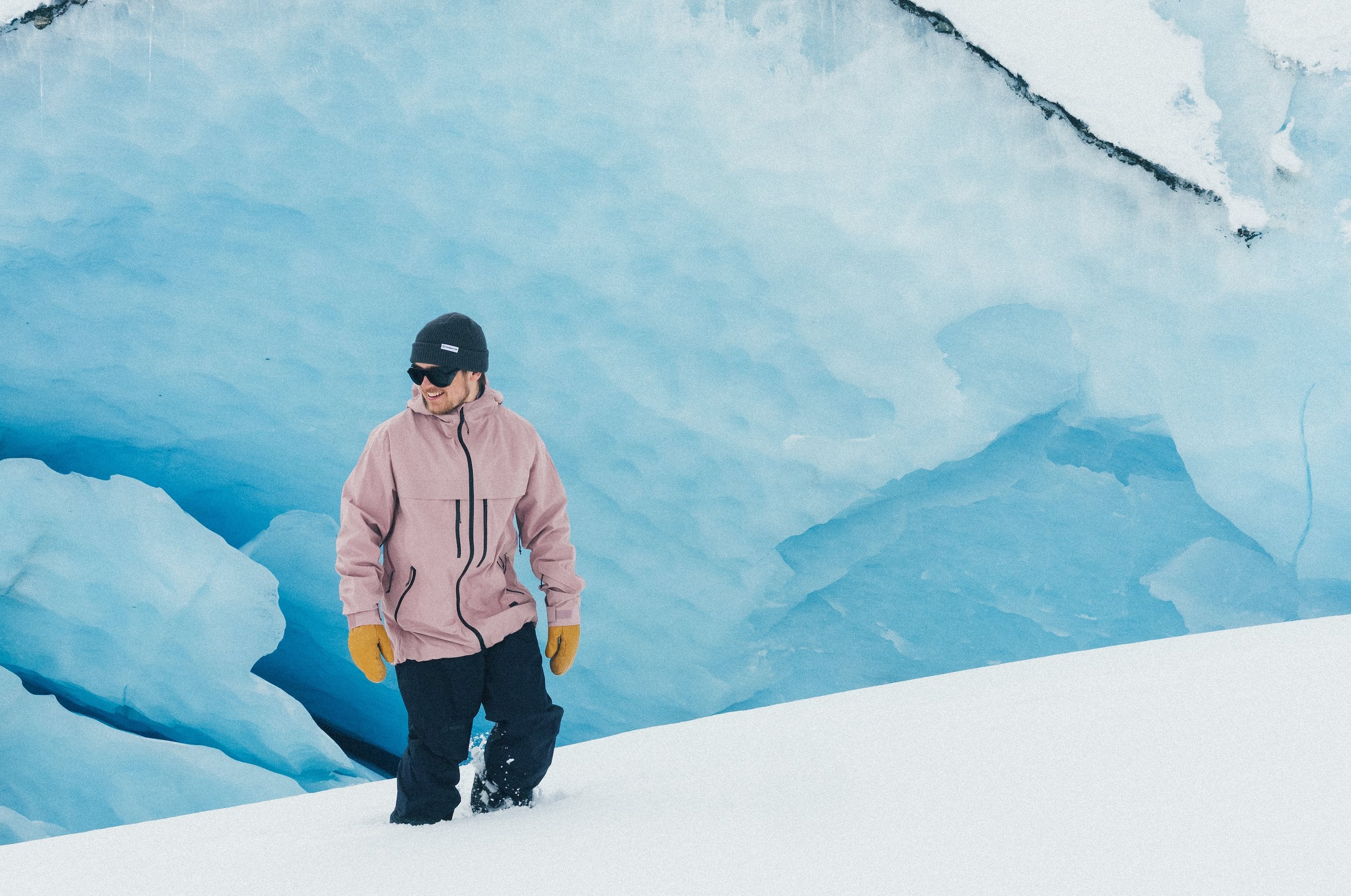 Male skier wearing an Obermeyer Jacket.