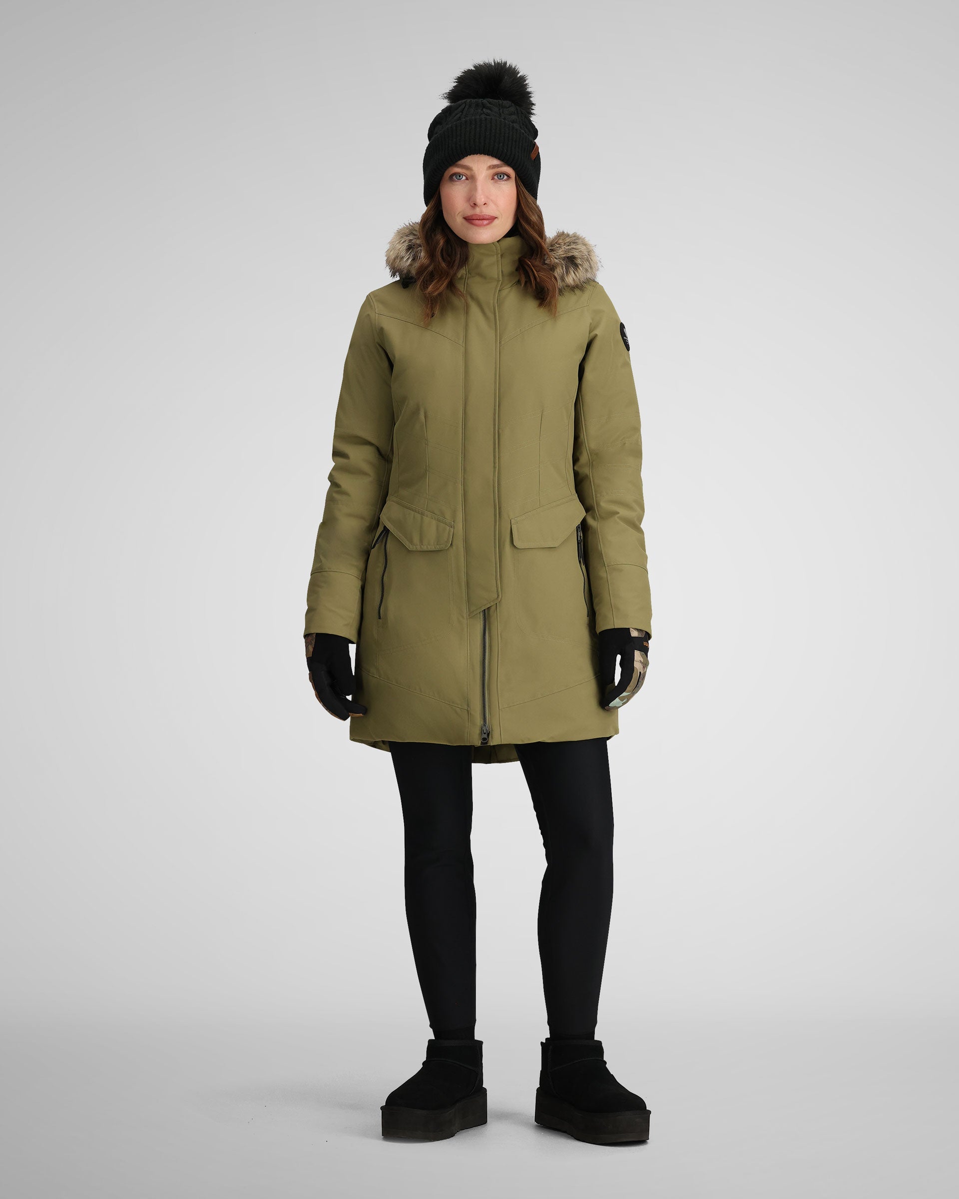 Olive down jacket best sale