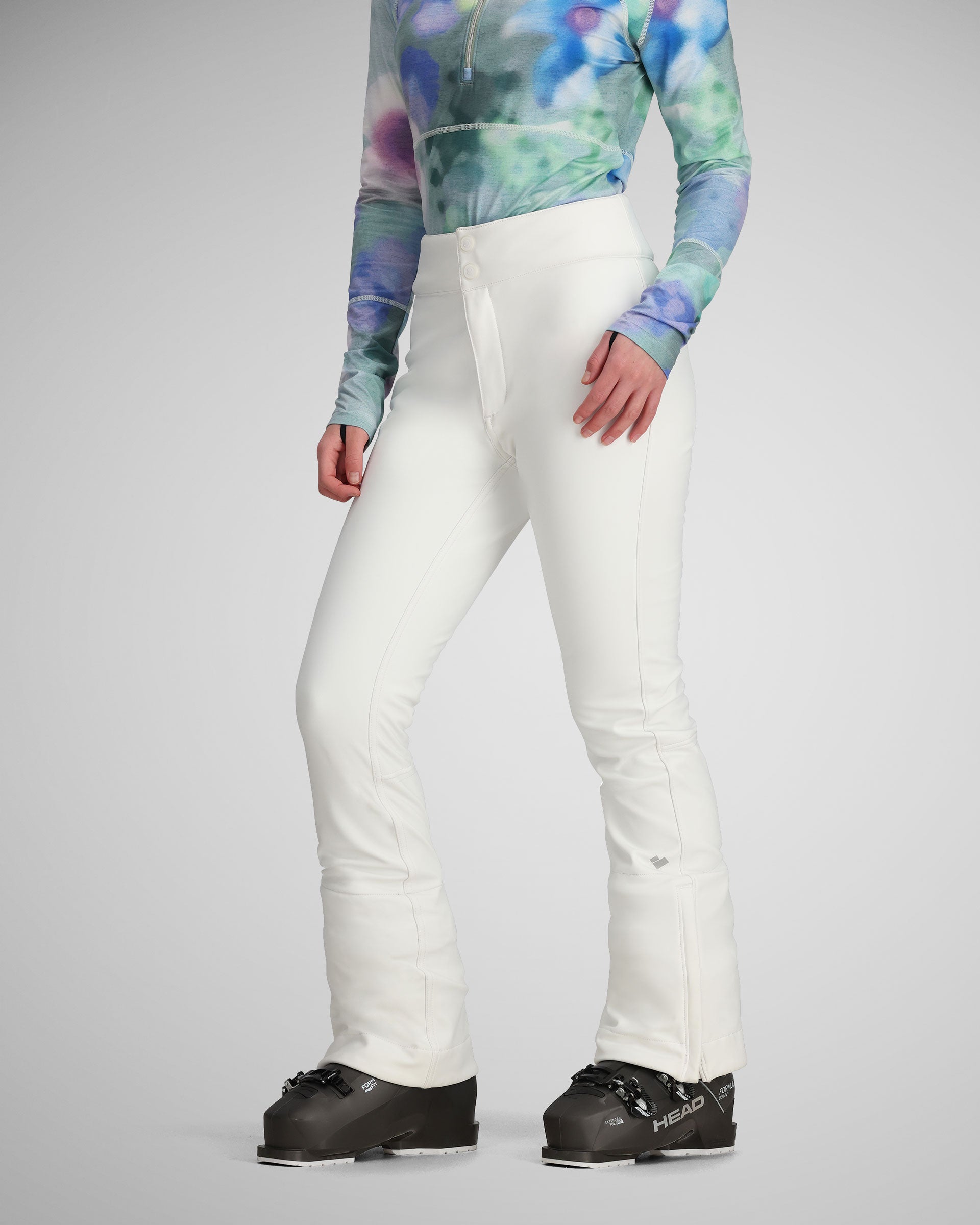 Obermeyer The Bond Pant NEW Women's Snow / Ski Pants fashion Fleece Lined White 6L LONG