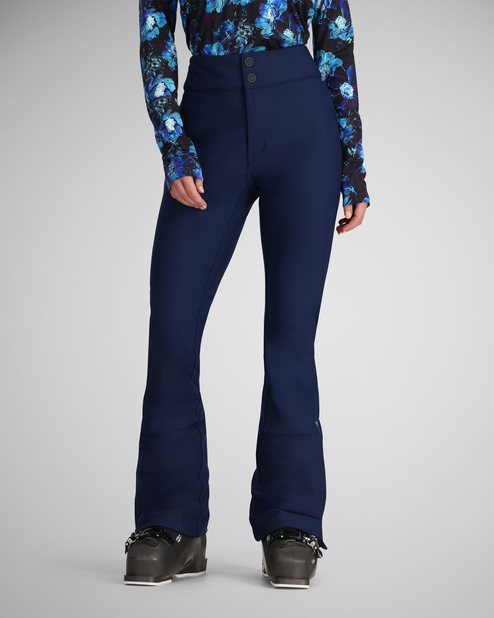 $230+ New Obermeyer 'The Bond' Print Softshell Stretch Ski Pant! SIZE online 16