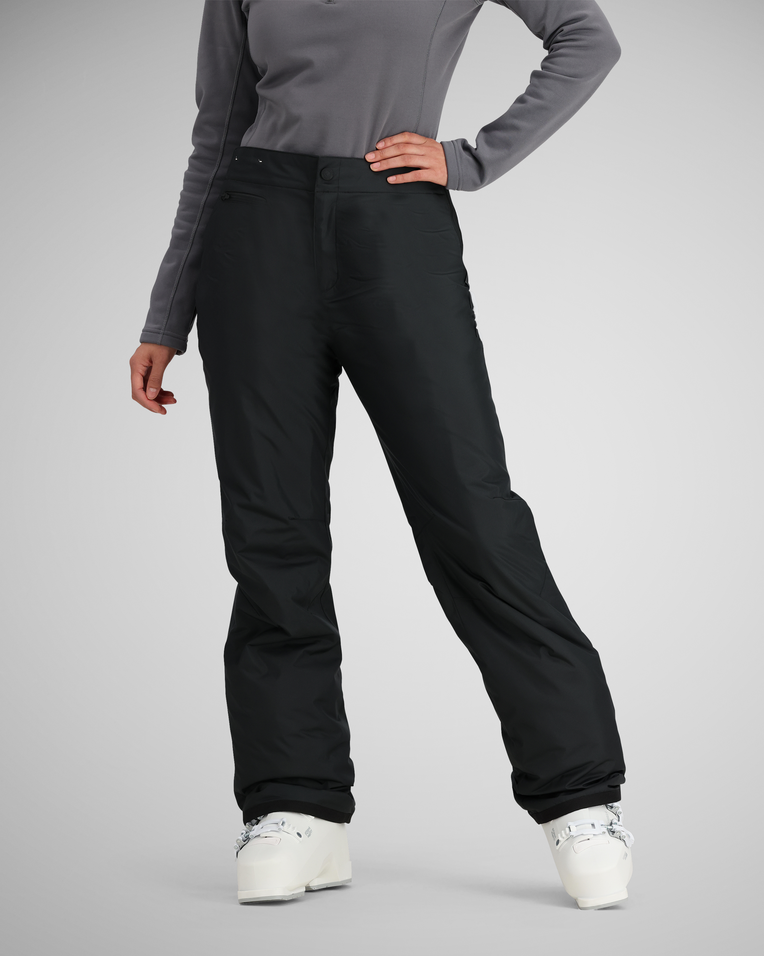 Obermeyer Womens Waterproof Insulated Ski Pants Size 6 White Stretch  Sugarbush