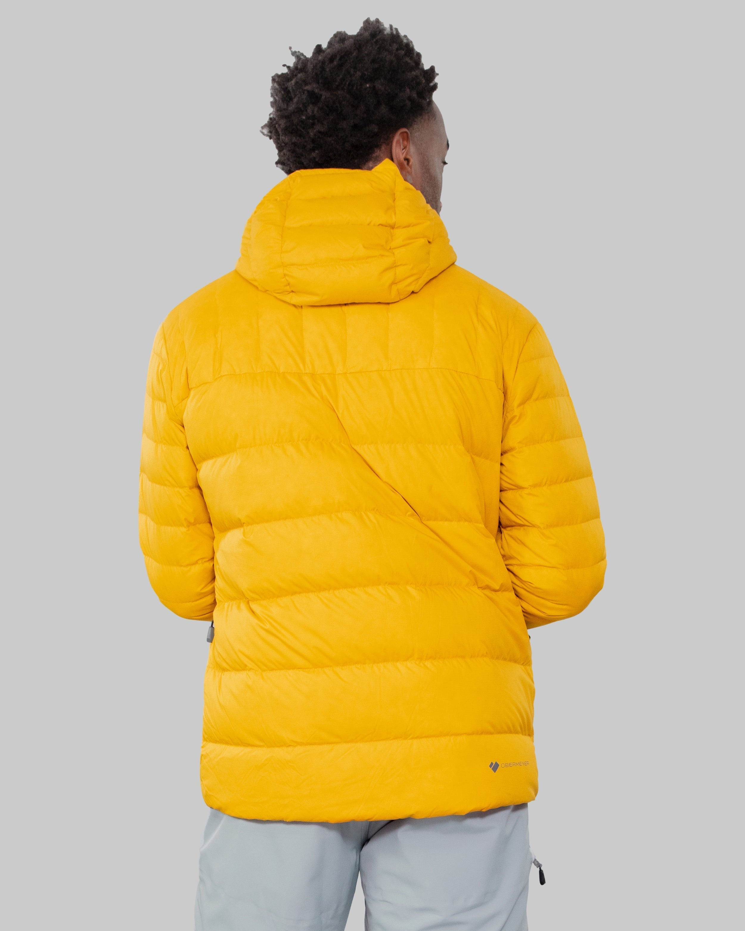 OBERMEYER SIZE LARGE YELLOW selling QUILTED PUFFER COAT MEN'S