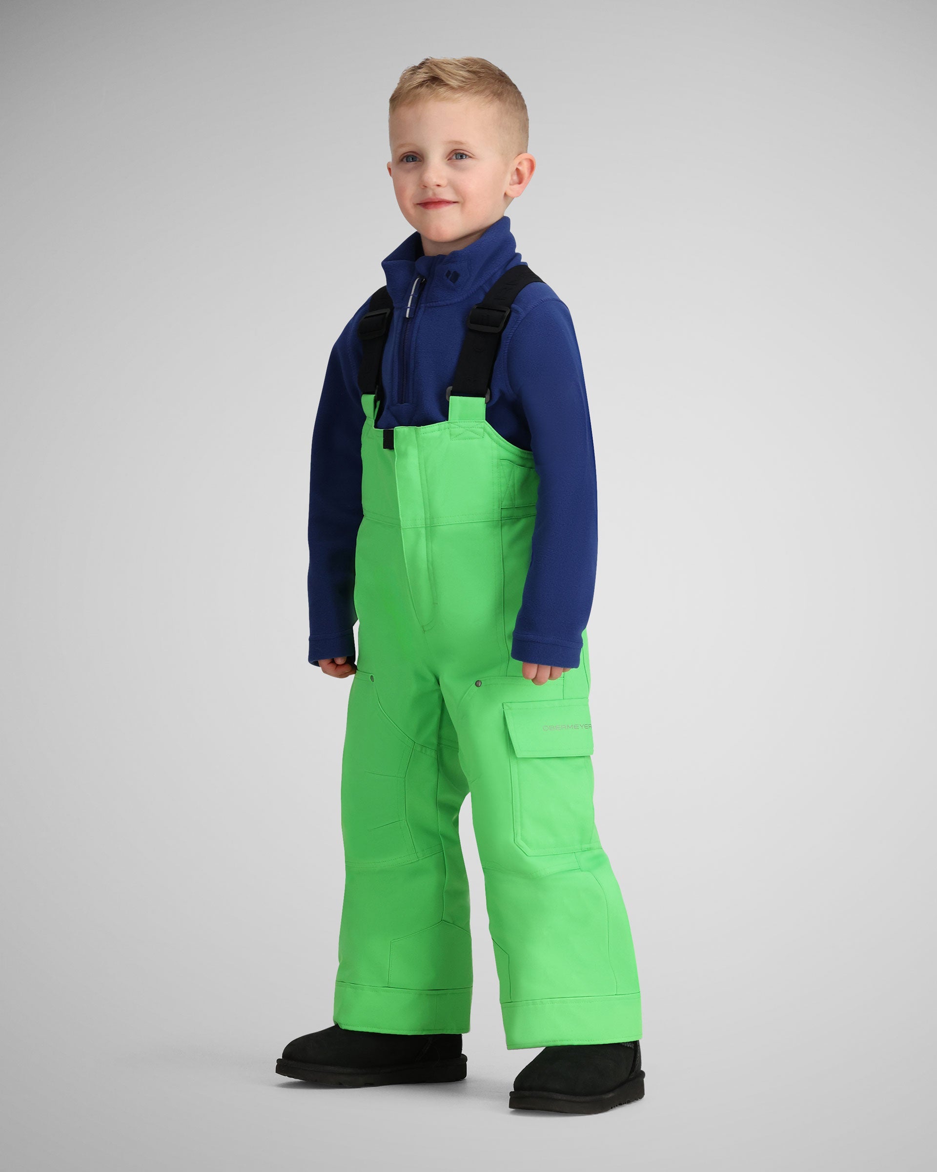 New 8 Obermeyer Volt 2024 Snow Pants Ski Bib I Grow Boys Expandable Size 8 Windowpane