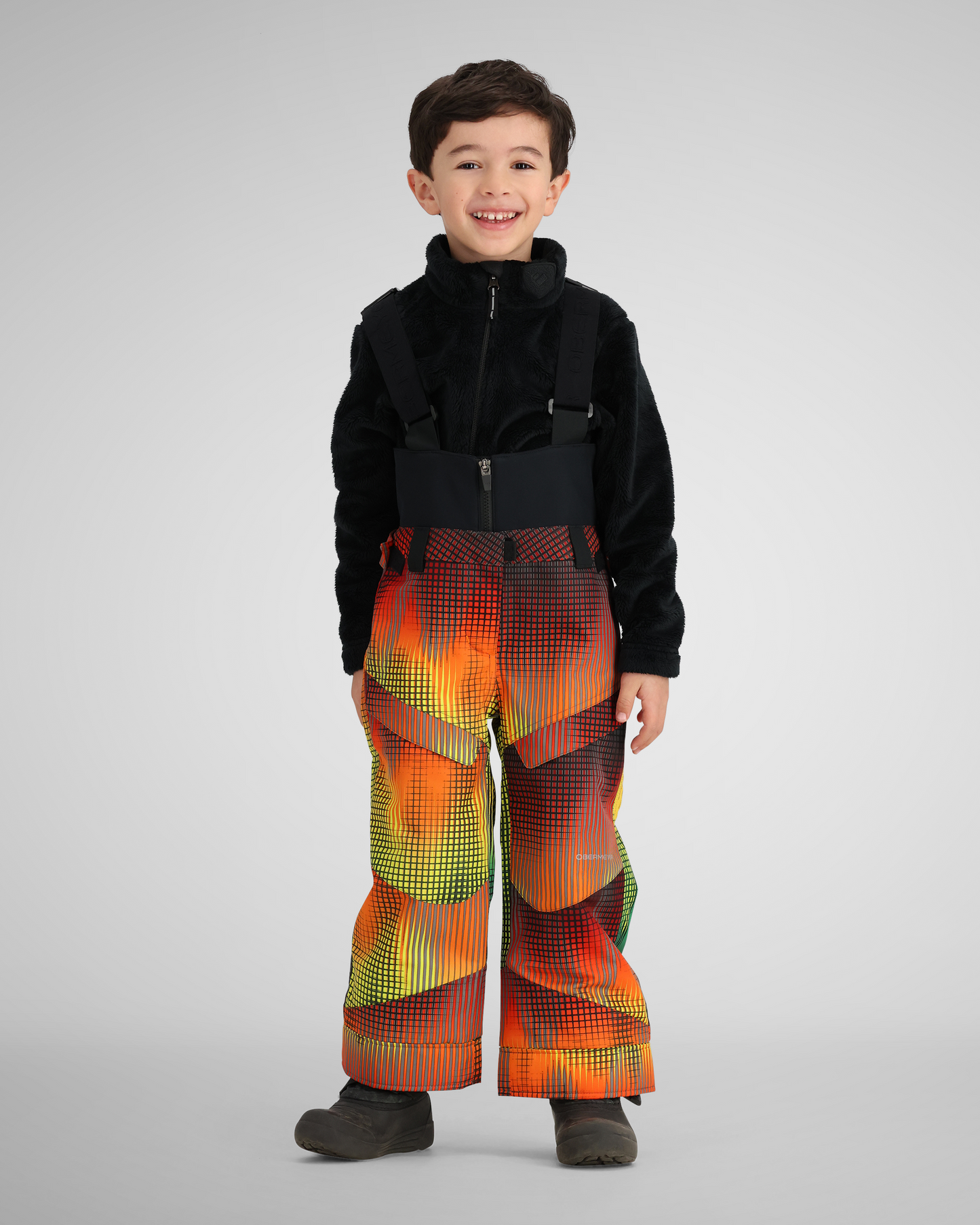 MEILONGER Boys Snow Pants Winter Lightweight Warm Rain Cargo Ski Pants with  Pockets,Waterproof and Windproof 10-12 Classic Black